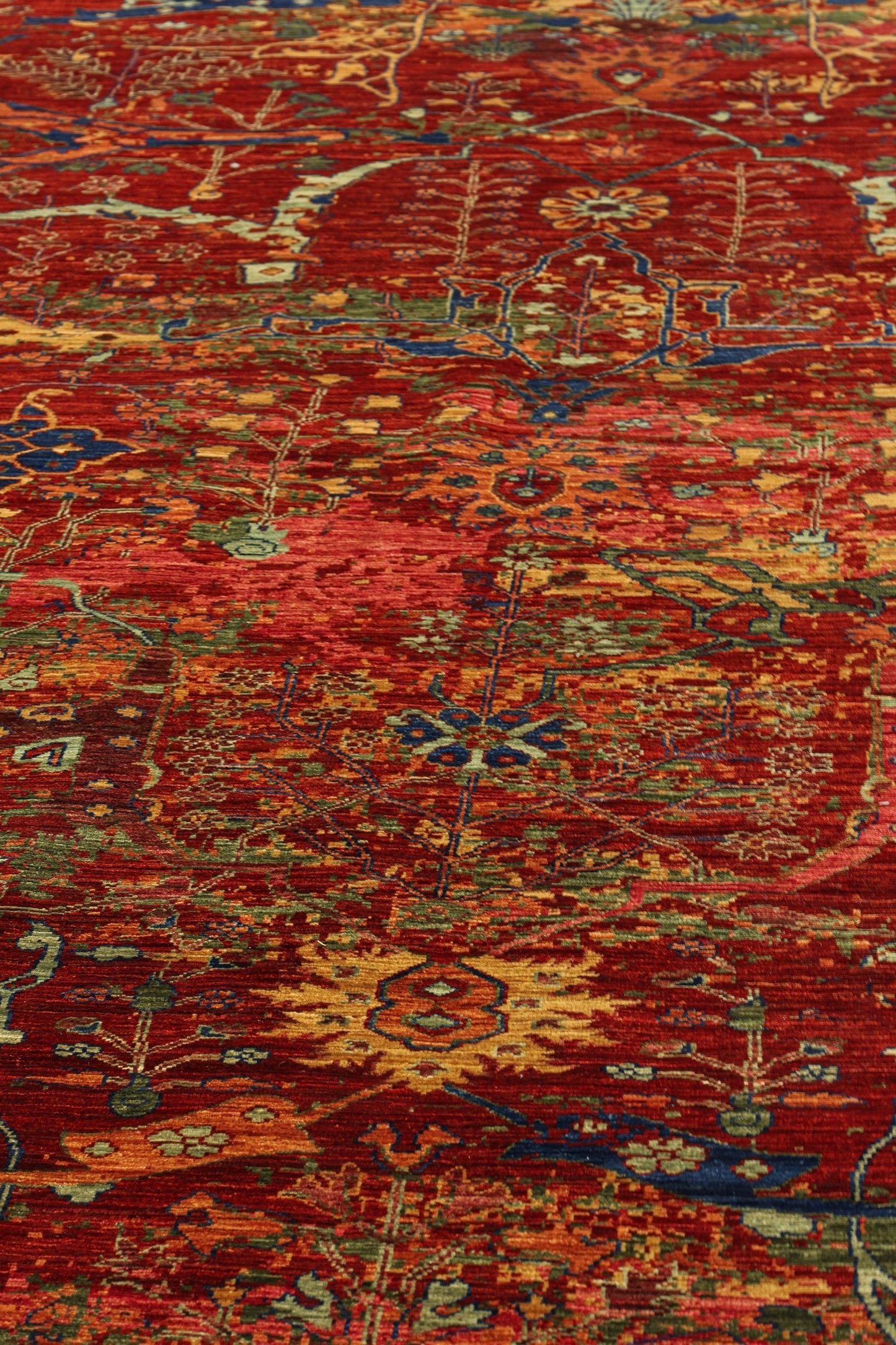 Palmette Handwoven Transitional Rug, J81051