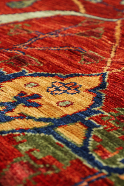 Palmette Handwoven Transitional Rug, J81051