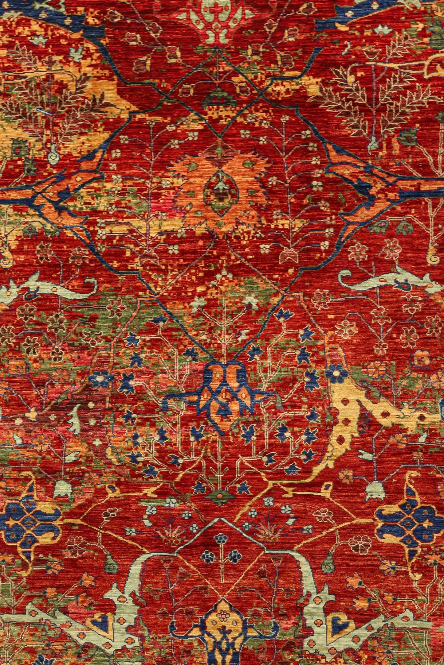 Palmette Handwoven Transitional Rug, J81051