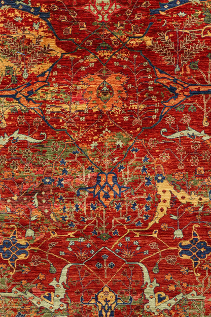 Palmette Handwoven Transitional Rug, J81051