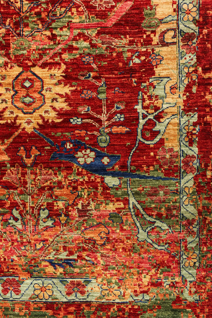 Palmette Handwoven Transitional Rug, J81051