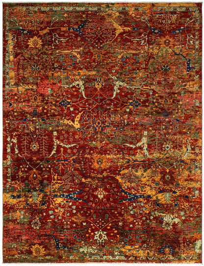 Palmette Handwoven Transitional Rug