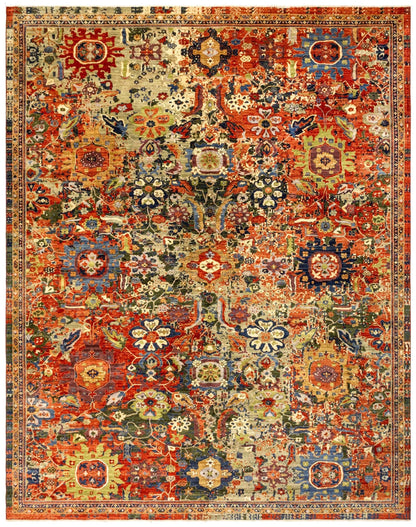 Palmette Handwoven Transitional Rug