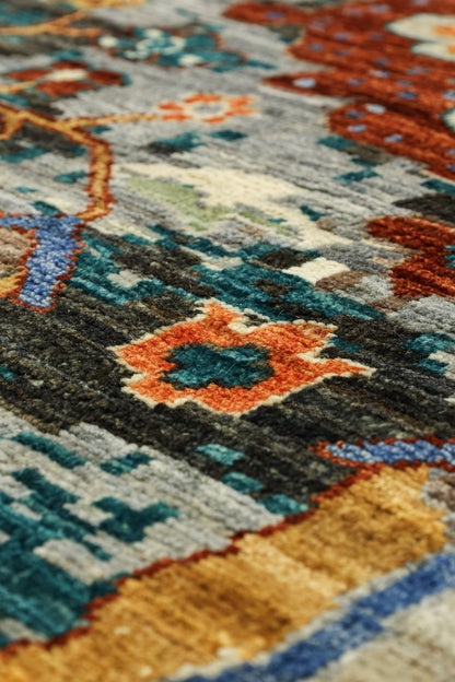 Palmette Handwoven Transitional Rug, J81068