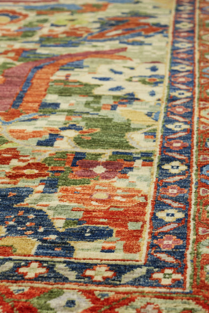 Palmette Handwoven Transitional Rug, J81087