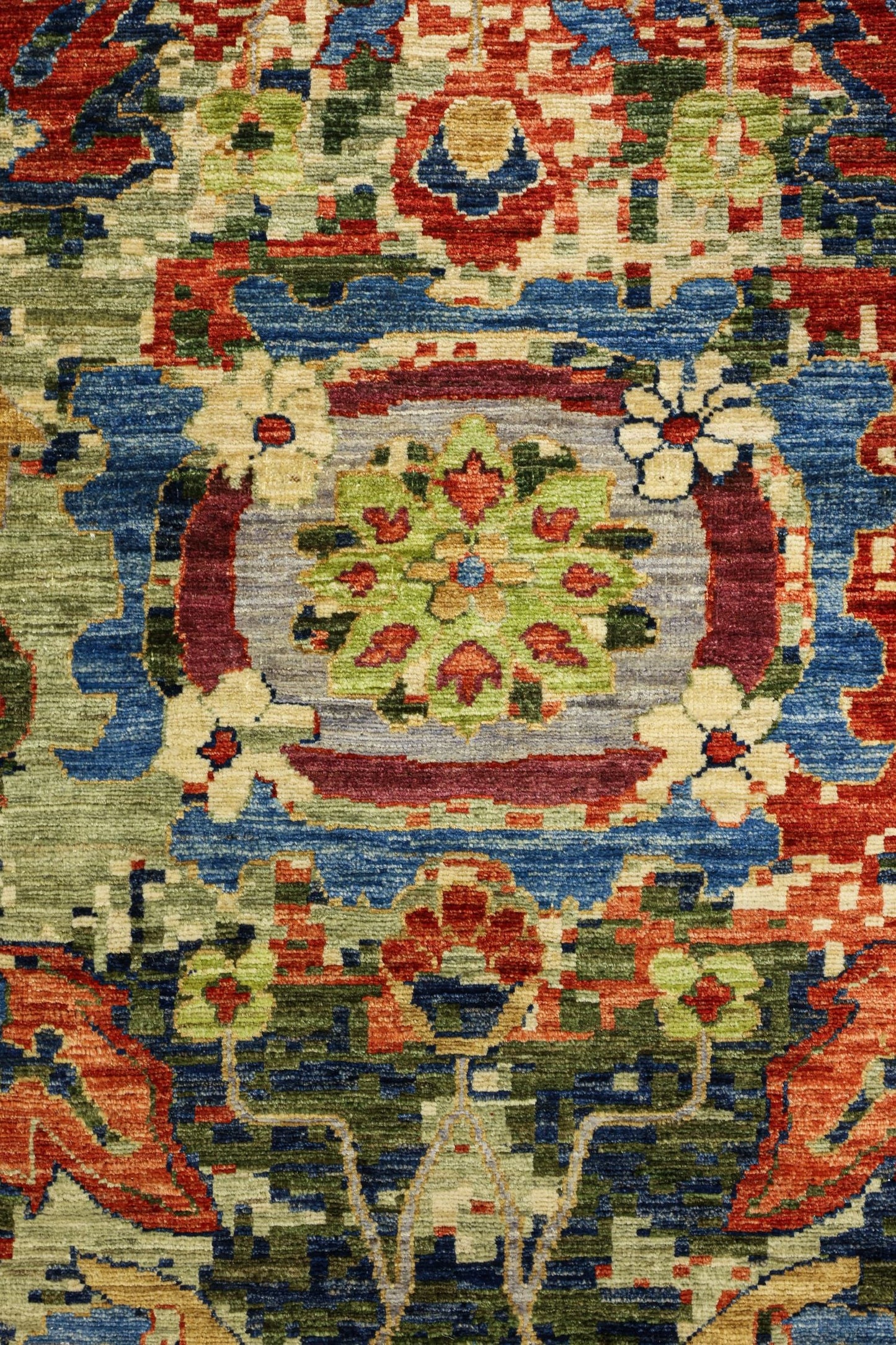 Palmette Handwoven Transitional Rug, J81087
