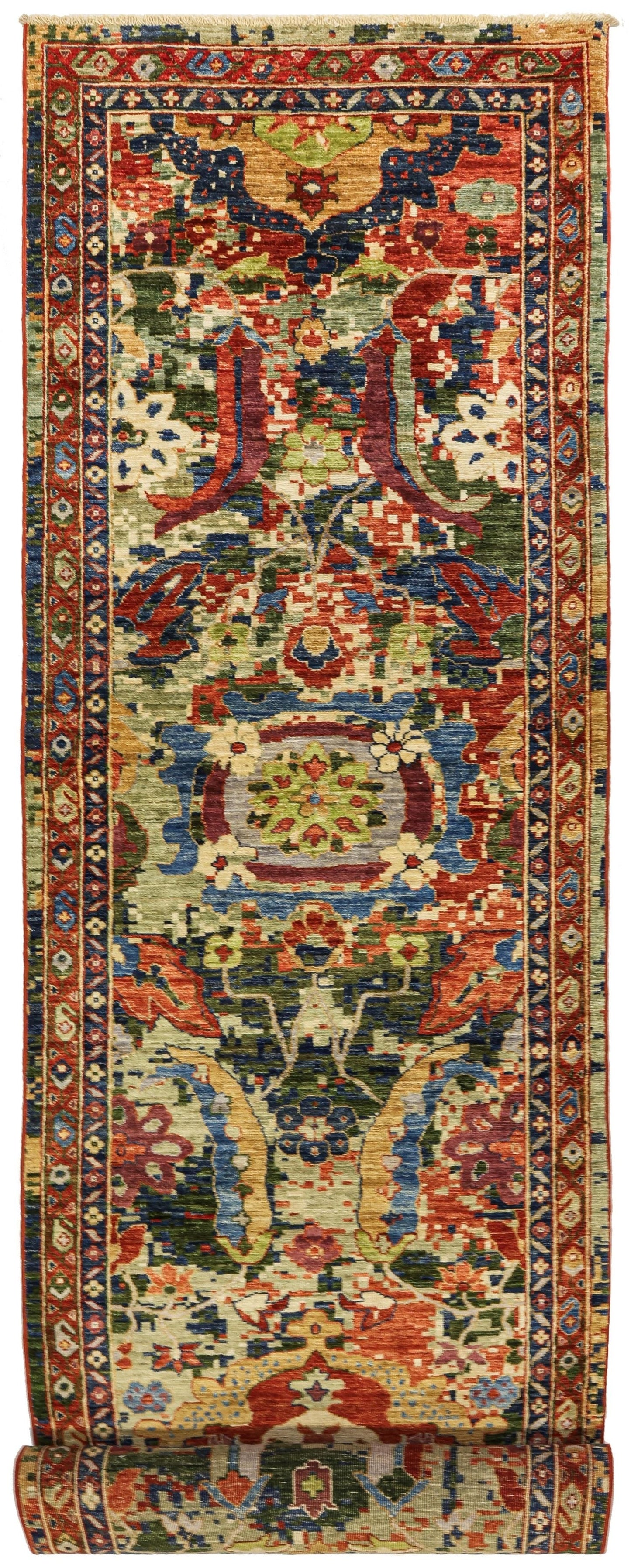 Palmette Handwoven Transitional Rug