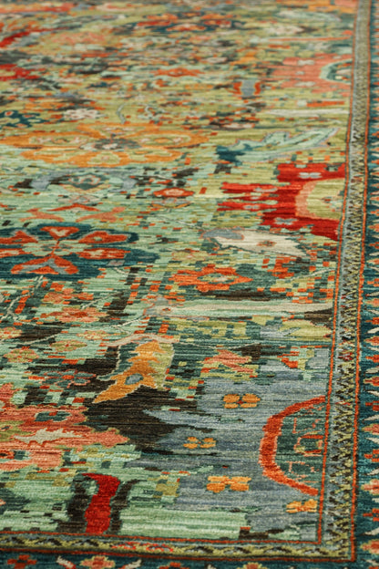 Palmette Handwoven Transitional Rug, J81094