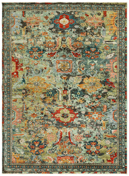 Palmette Handwoven Transitional Rug