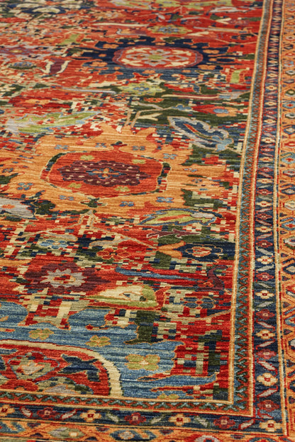 Palmette Handwoven Transitional Rug, J81108