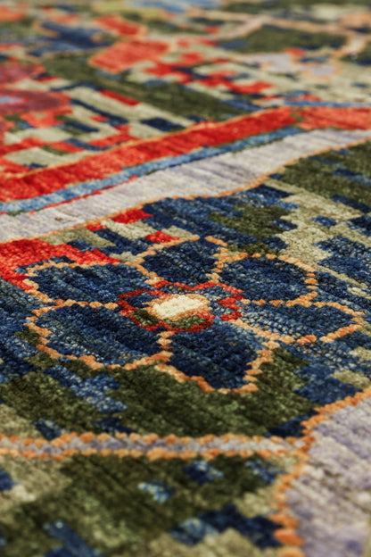 Palmette Handwoven Transitional Rug, J81108