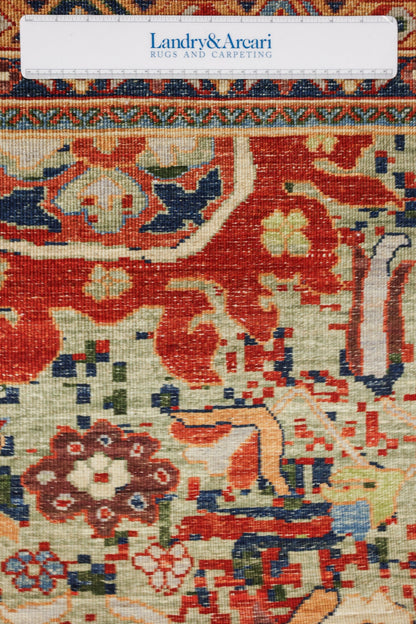 Palmette Handwoven Transitional Rug, J81108