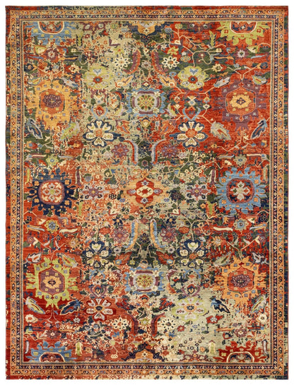 Palmette Handwoven Transitional Rug