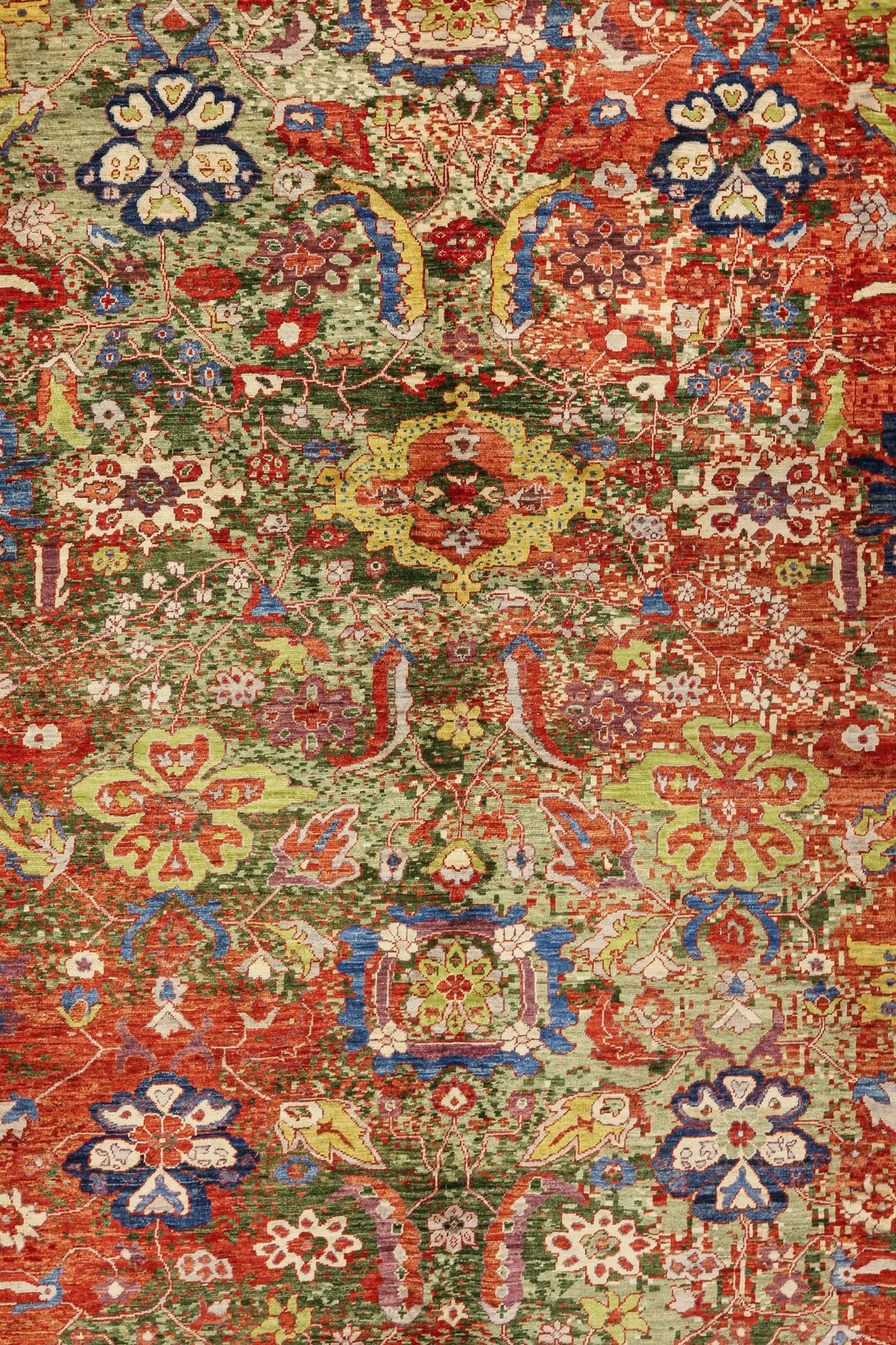 Palmette Handwoven Transitional Rug, J81110
