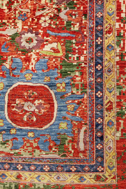 Palmette Handwoven Transitional Rug, J81110