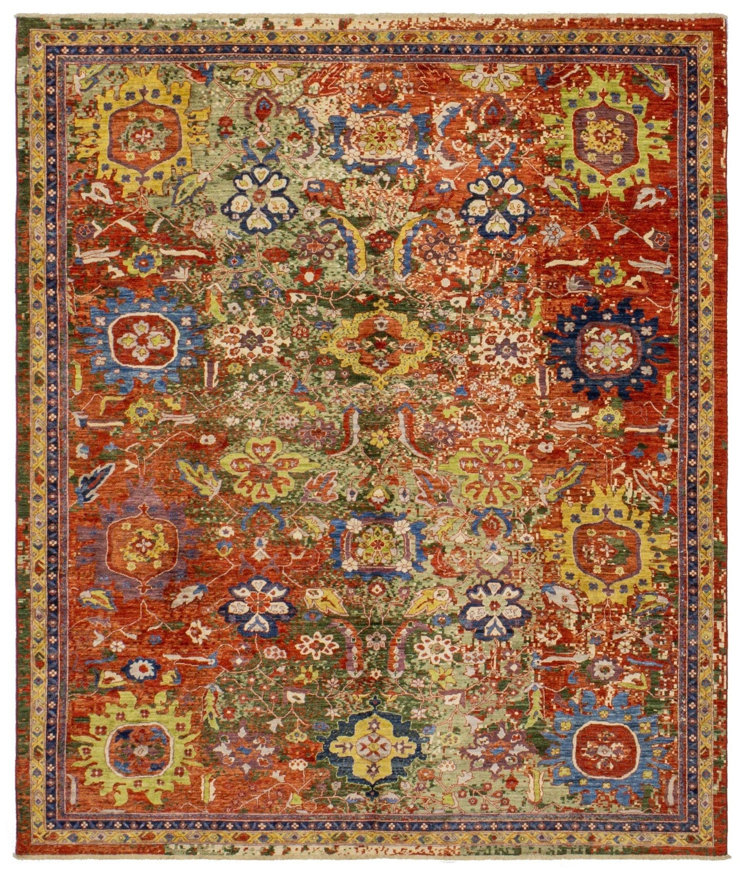 Palmette Handwoven Transitional Rug