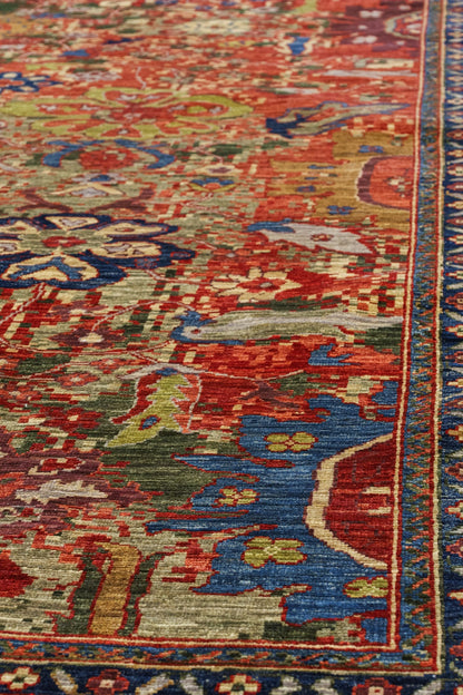 Palmette Handwoven Transitional Rug, J81113