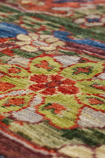 Palmette Handwoven Transitional Rug, J81113
