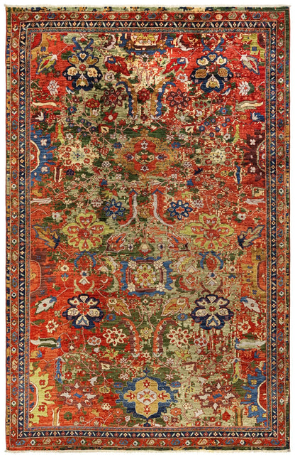 Palmette Handwoven Transitional Rug
