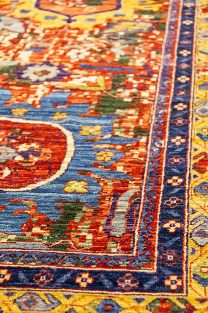 Palmette Handwoven Transitional Rug, J87747