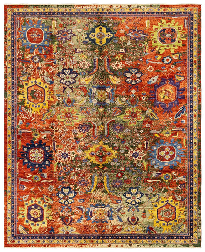  Palmette Handwoven Transitional Rug