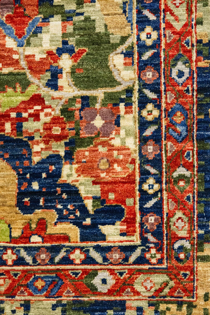 Palmette Handwoven Transitional Rug, J89226