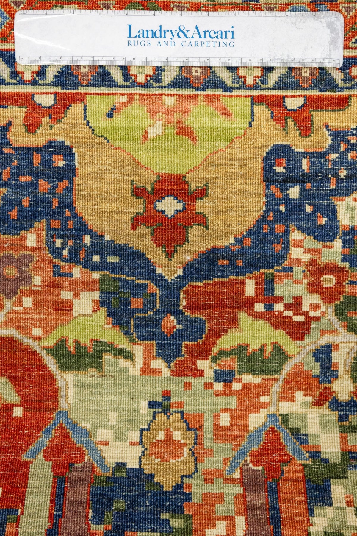 Palmette Handwoven Transitional Rug, J89226