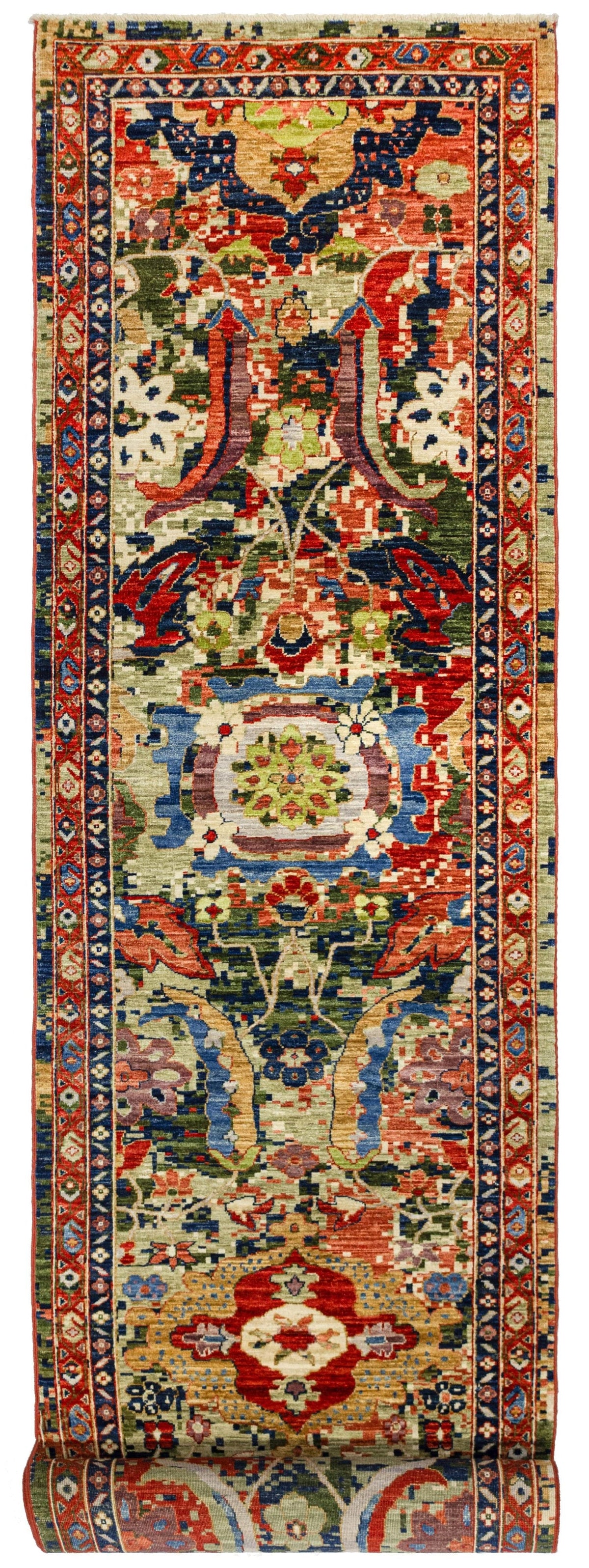 Palmette Handwoven Transitional Rug