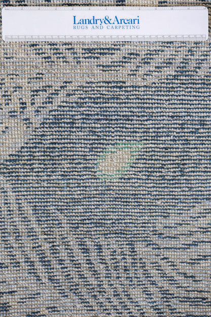 Peacock Feather Handwoven Transitional Rug, J79986