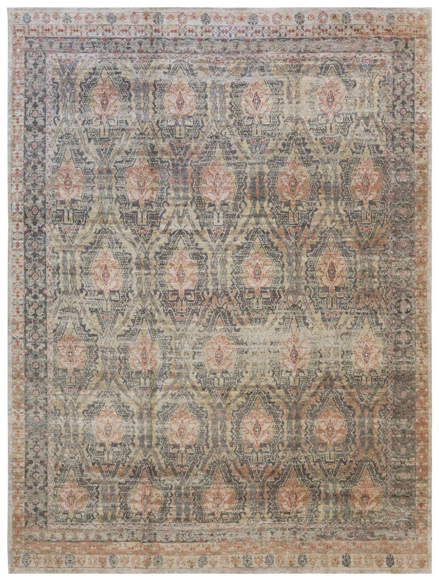 Persian Trellis Handwoven Transitional Rug