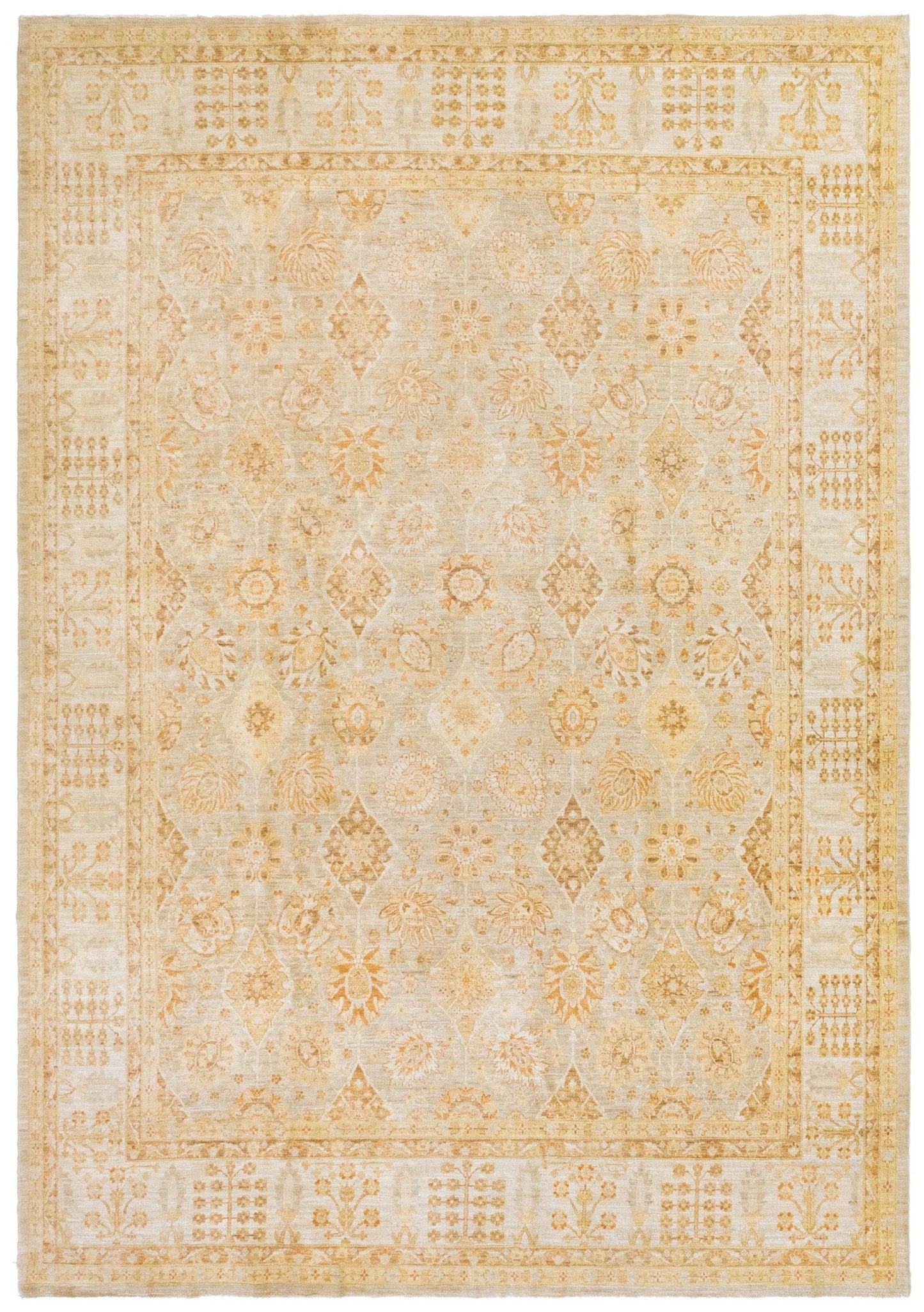 Vintage Peshawar Handwoven Transitional Rug