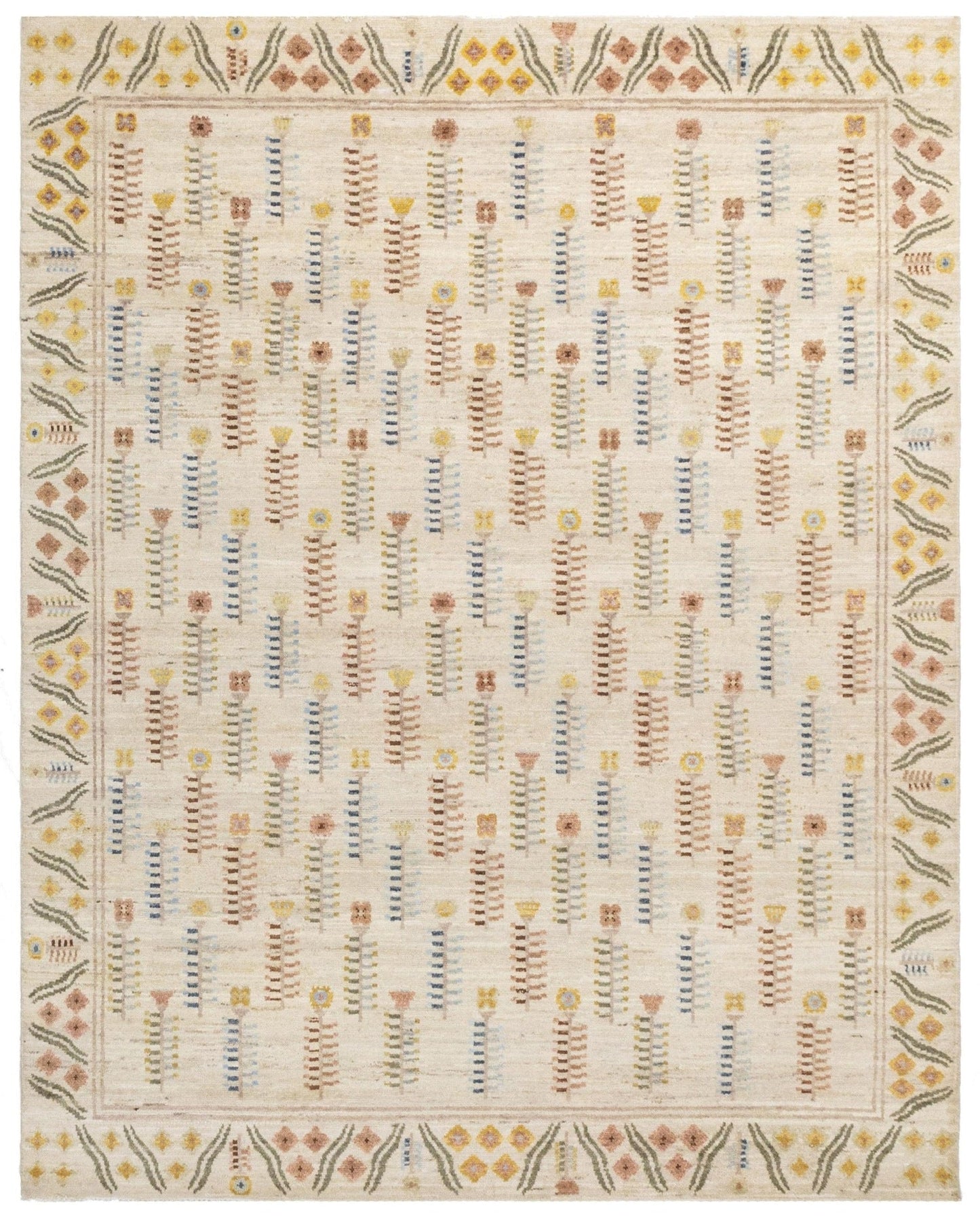Scandinavian Handwoven Transitional Rug