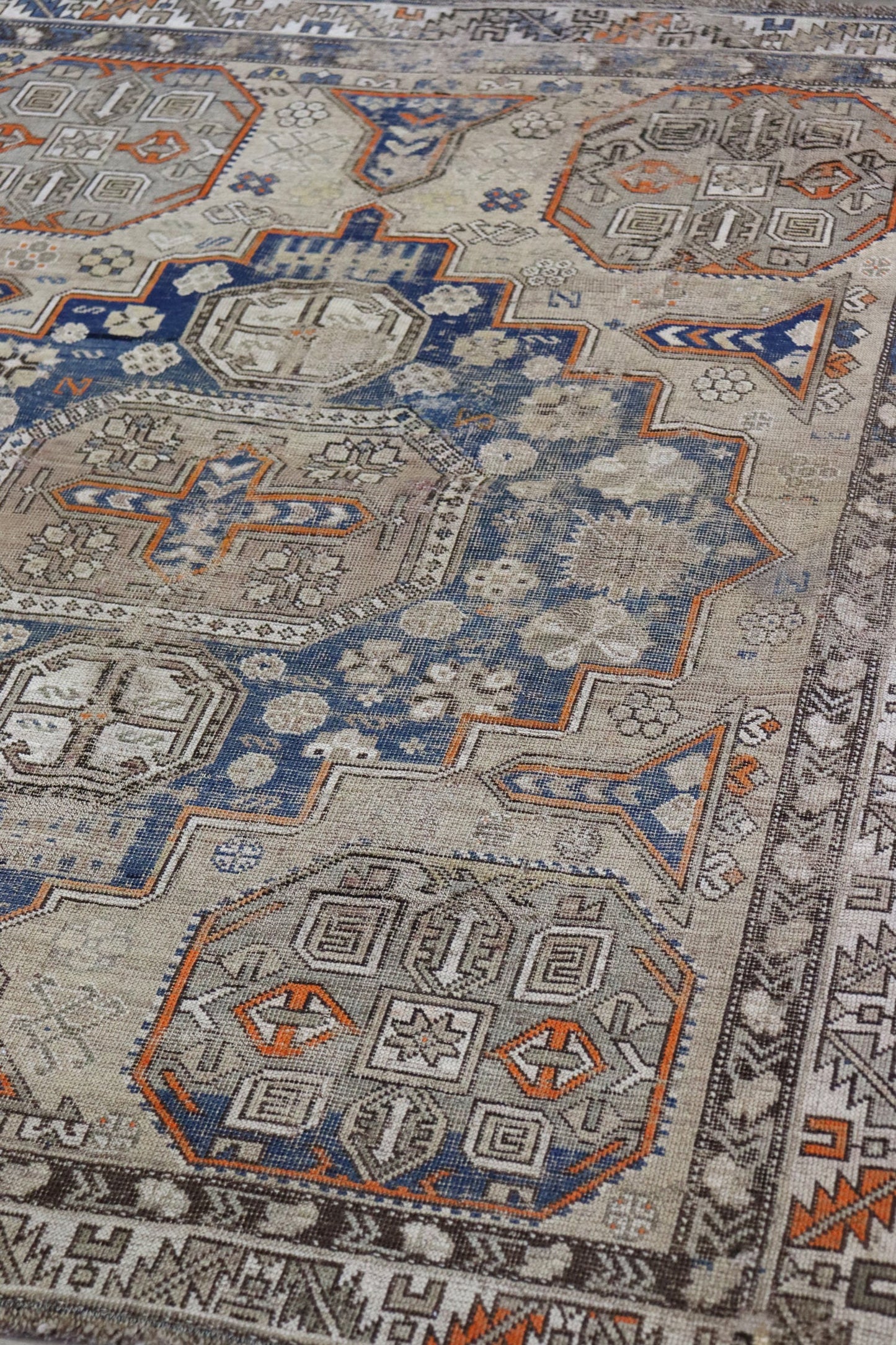 Vintage Shirvan Handwoven Transitional Rug, J66697