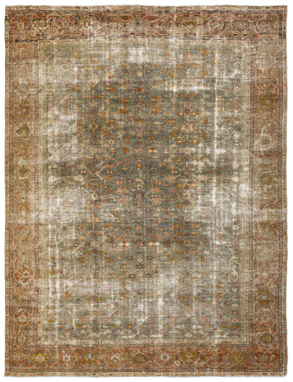Vintage Sultanabad Handwoven Transitional Rug