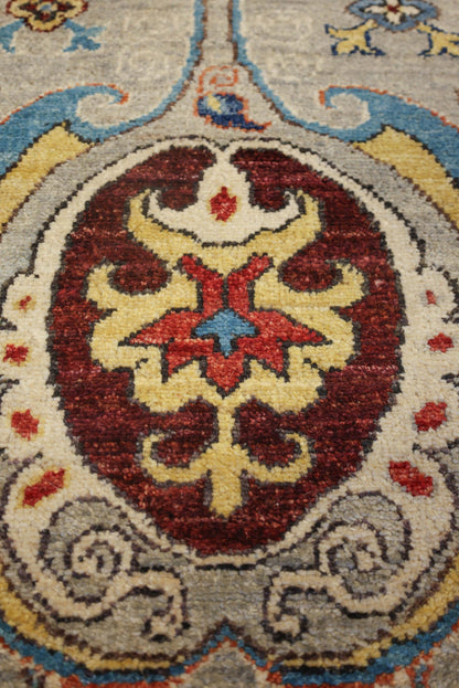 Suzani Handwoven Transitional Rug, 77747