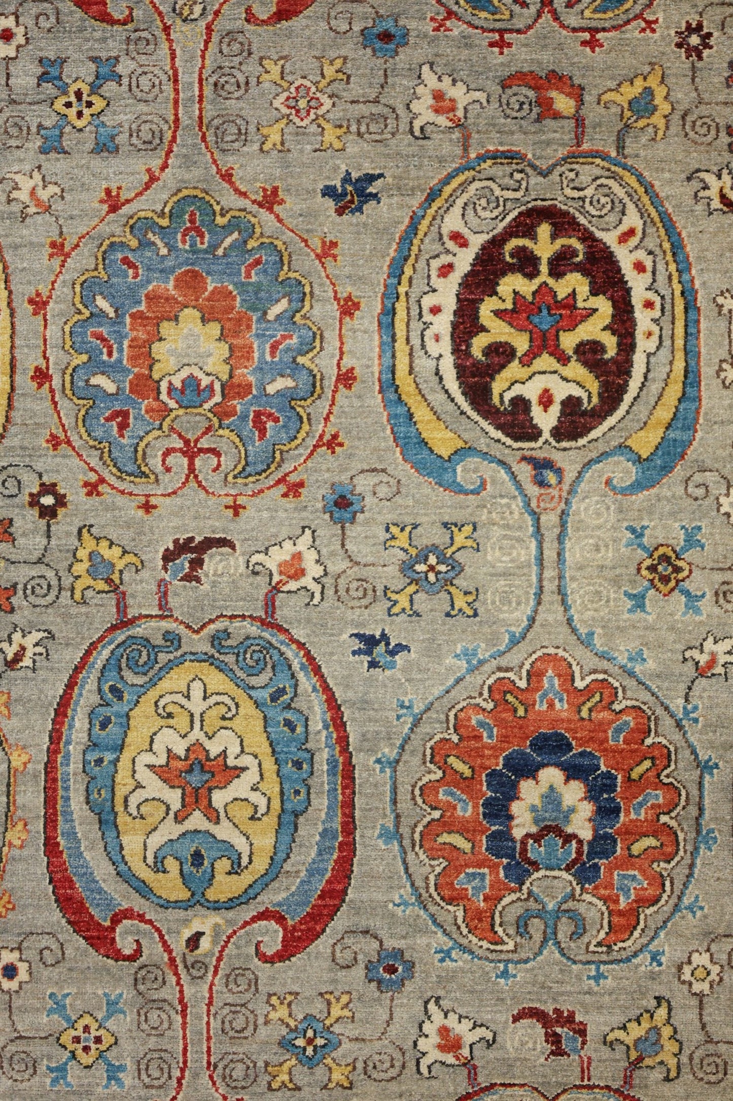 Suzani Handwoven Transitional Rug, 77747