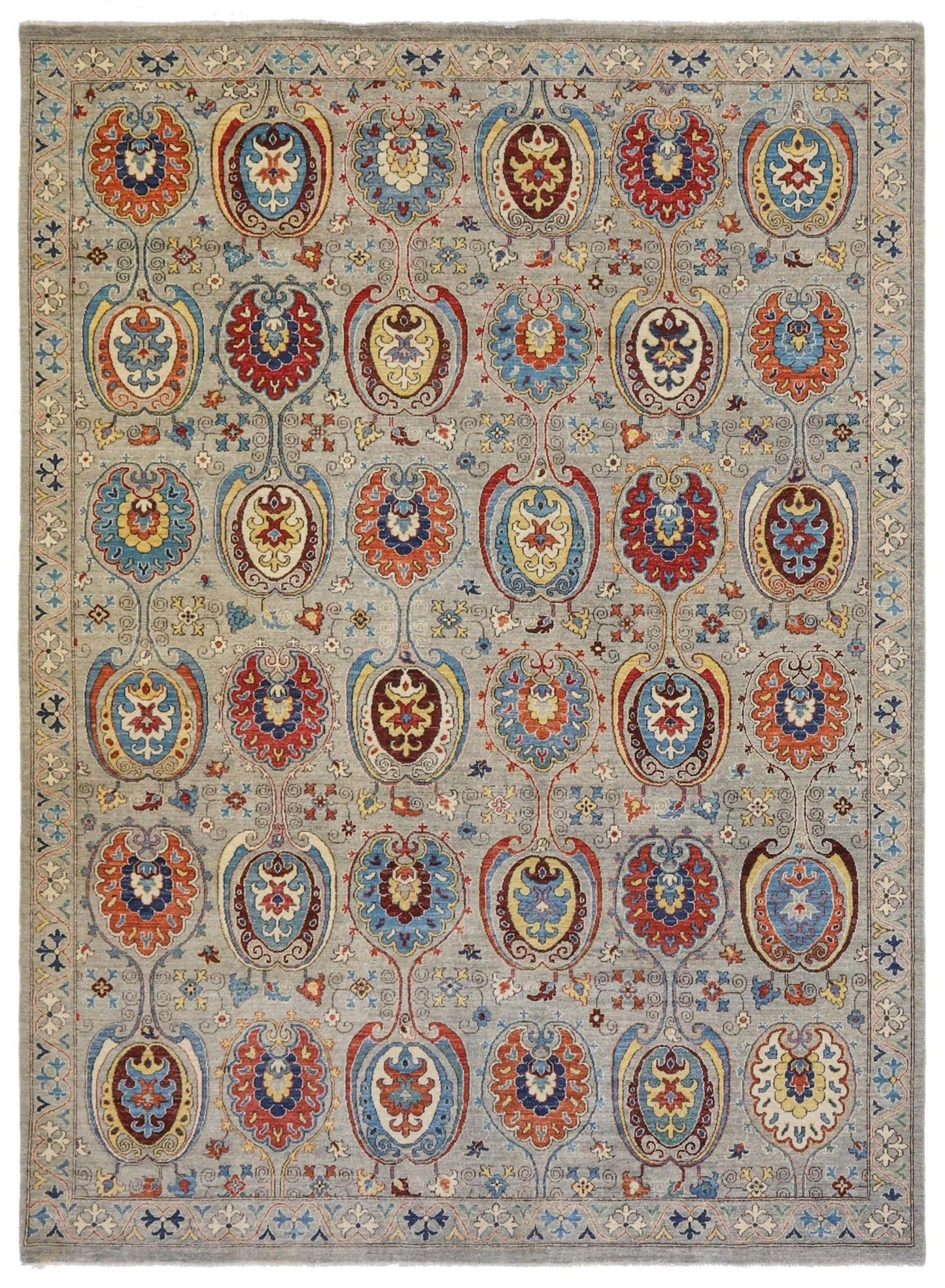 Suzani Handwoven Transitional Rug