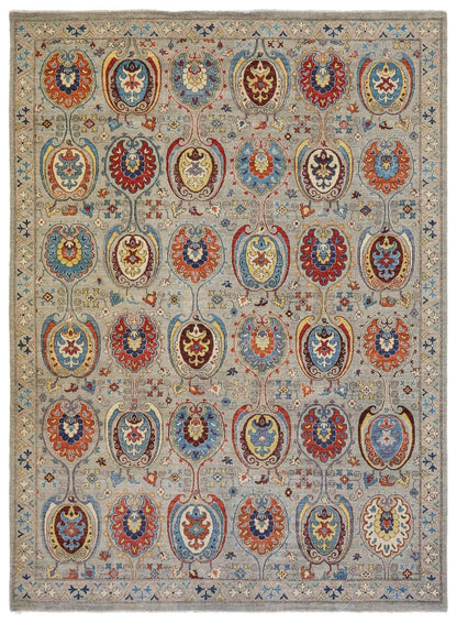 Suzani Handwoven Transitional Rug