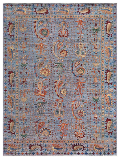 Suzani Handwoven Transitional Rug