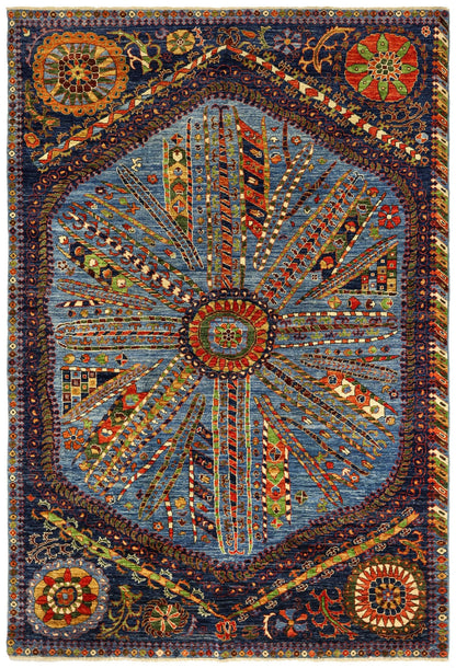Suzani Handwoven Transitional Rug