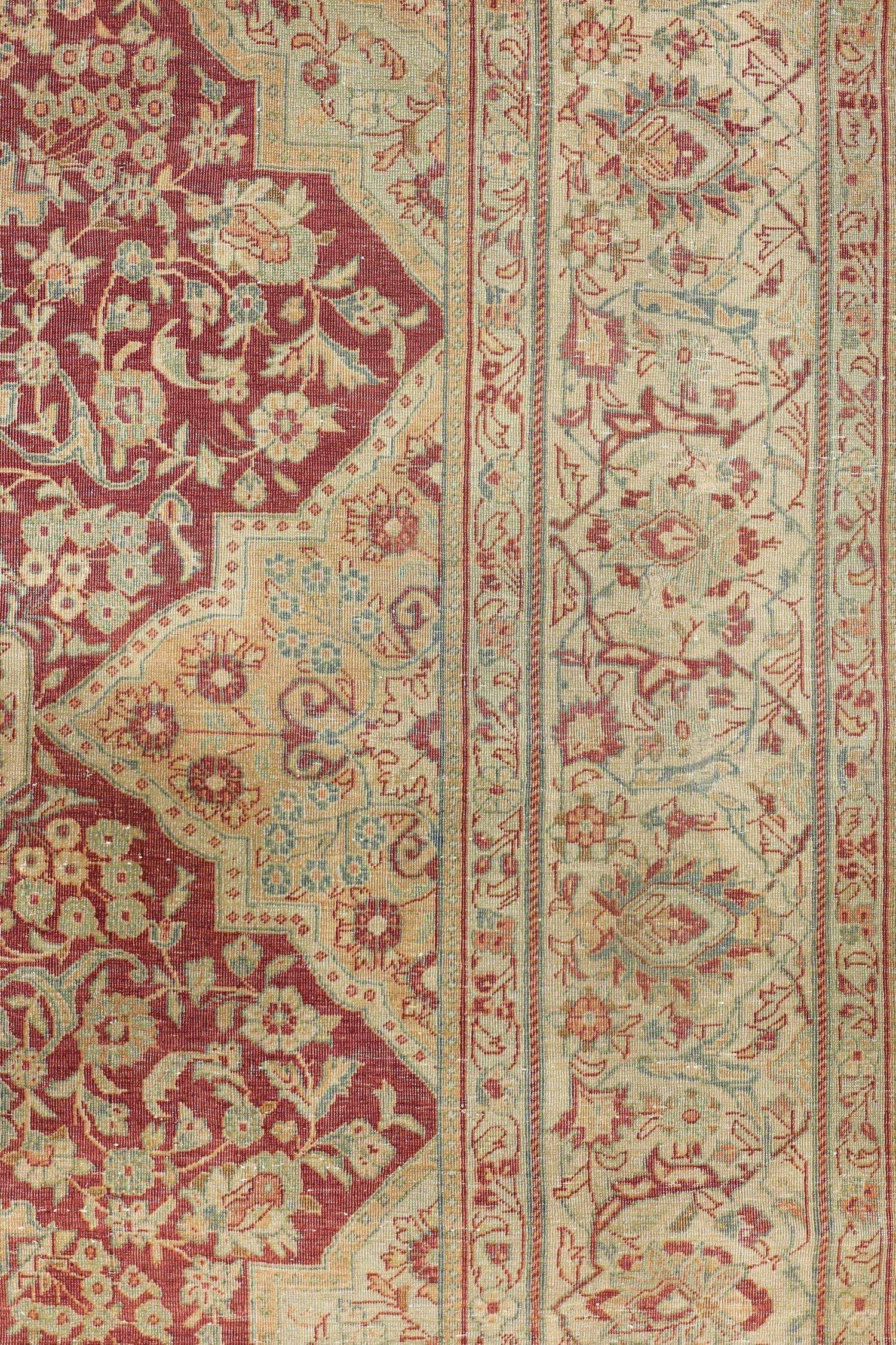 Vintage Tabriz Handwoven Transitional Rug, J70609