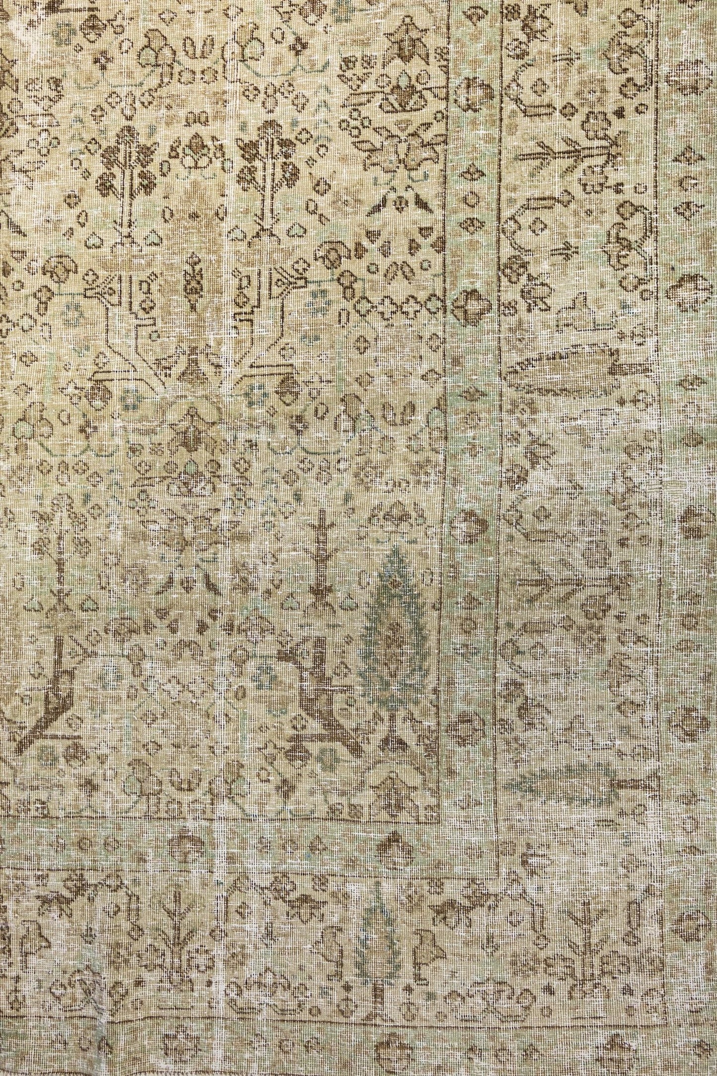 Vintage Tabriz Handwoven Transitional Rug, J87220