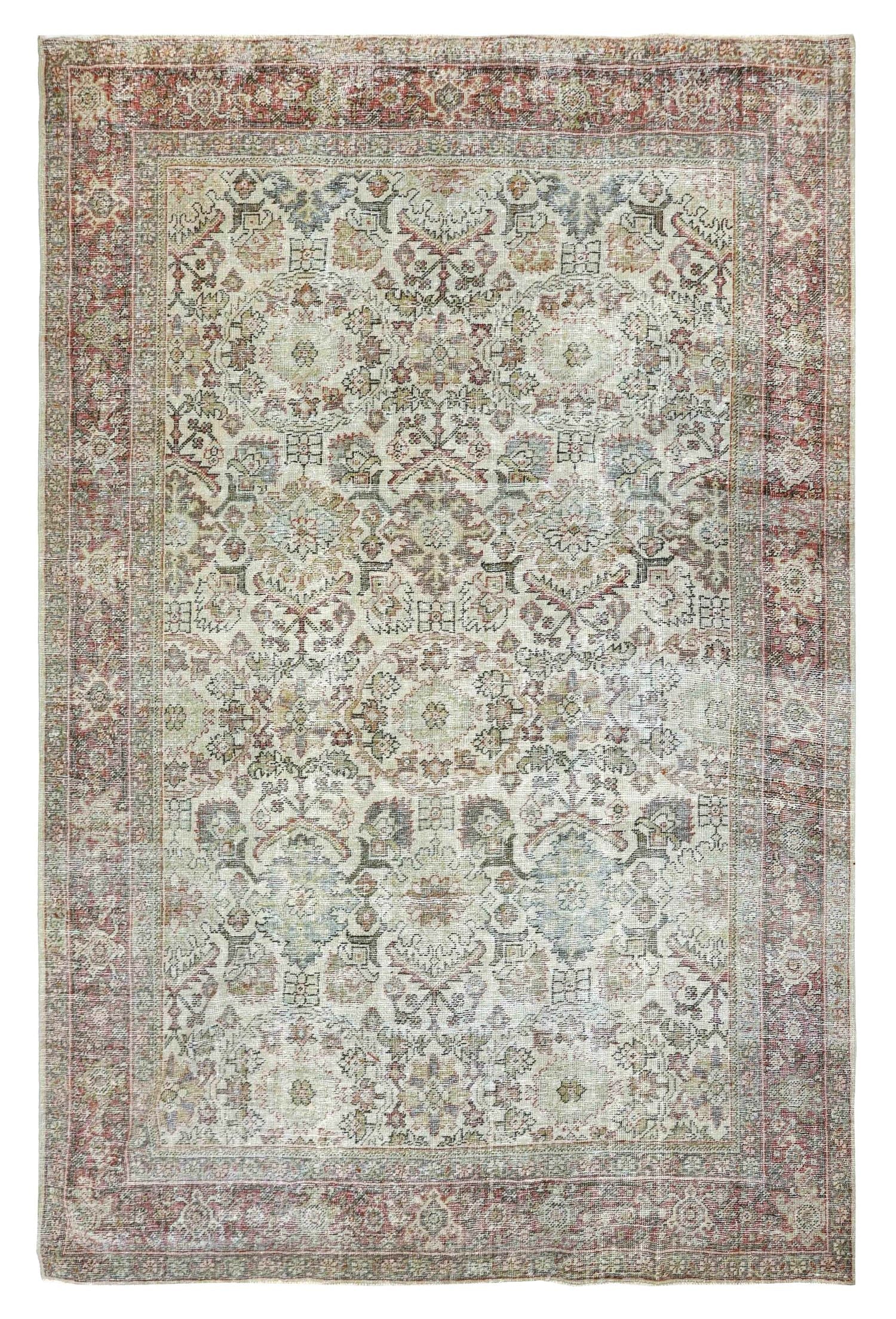 Vintage Ziegler Mahal Handwoven Transitional Rug