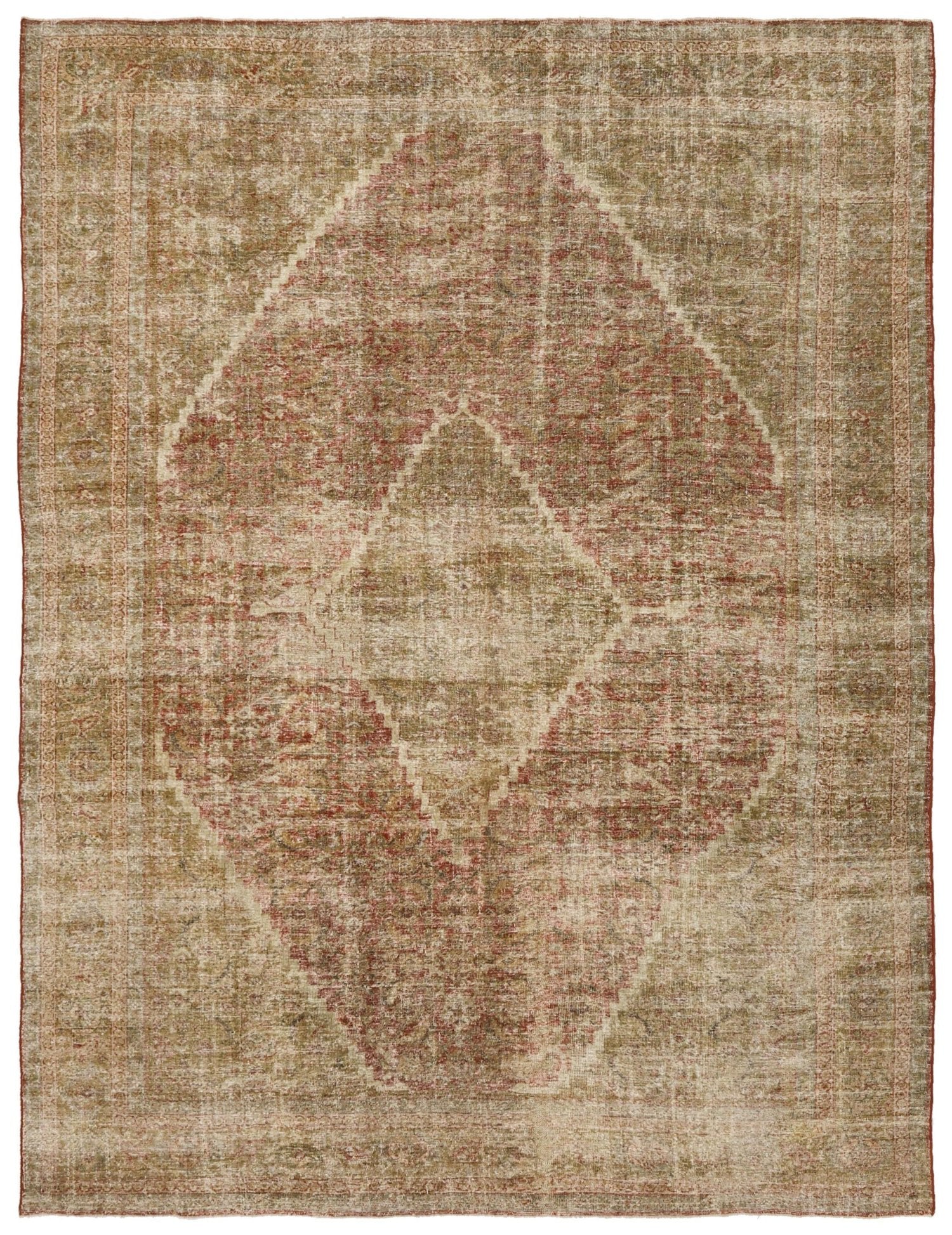 Vintage Zigler Mahal Handwoven Transitional Rug