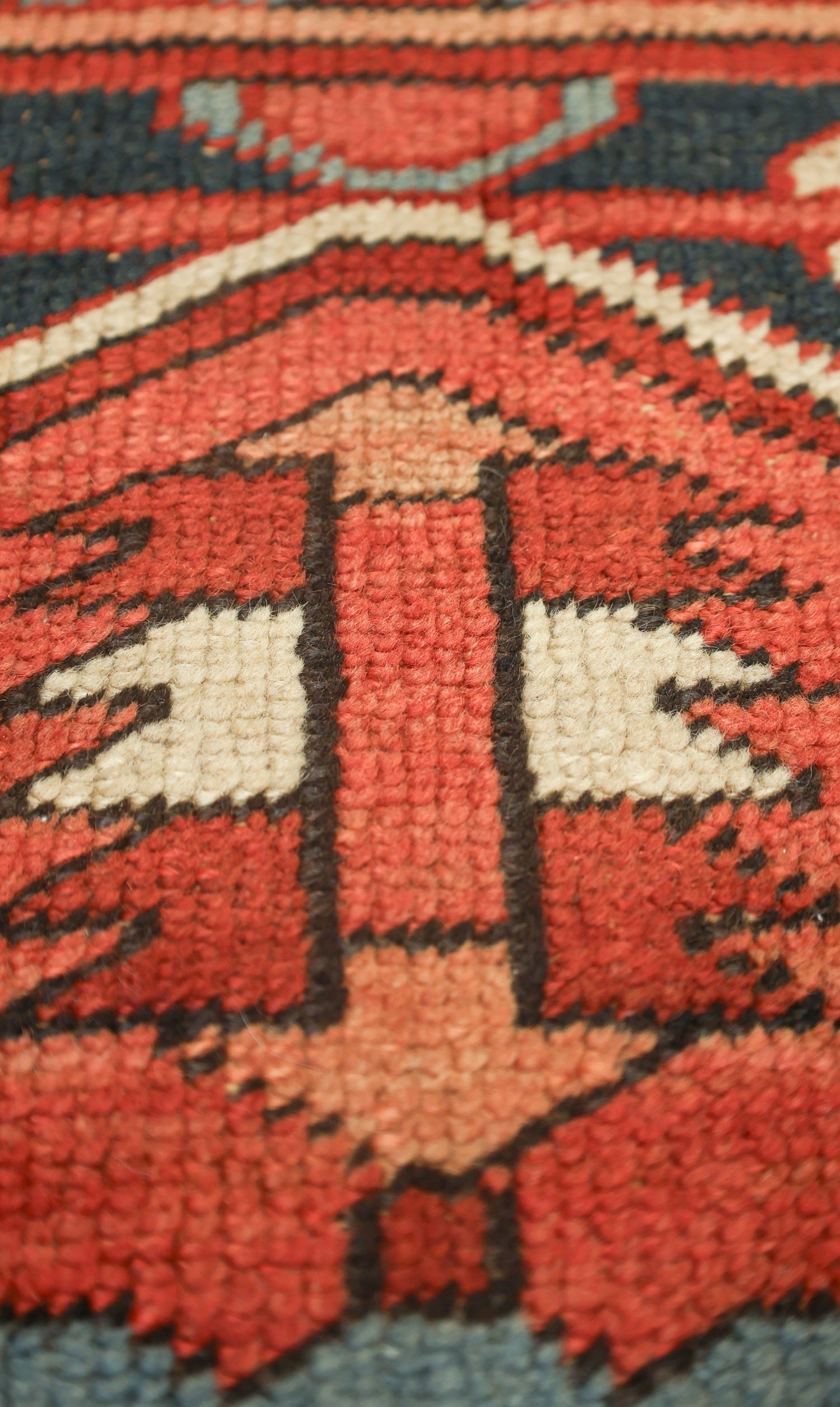 AntiqueHandwoven Tribal Rug, J70641