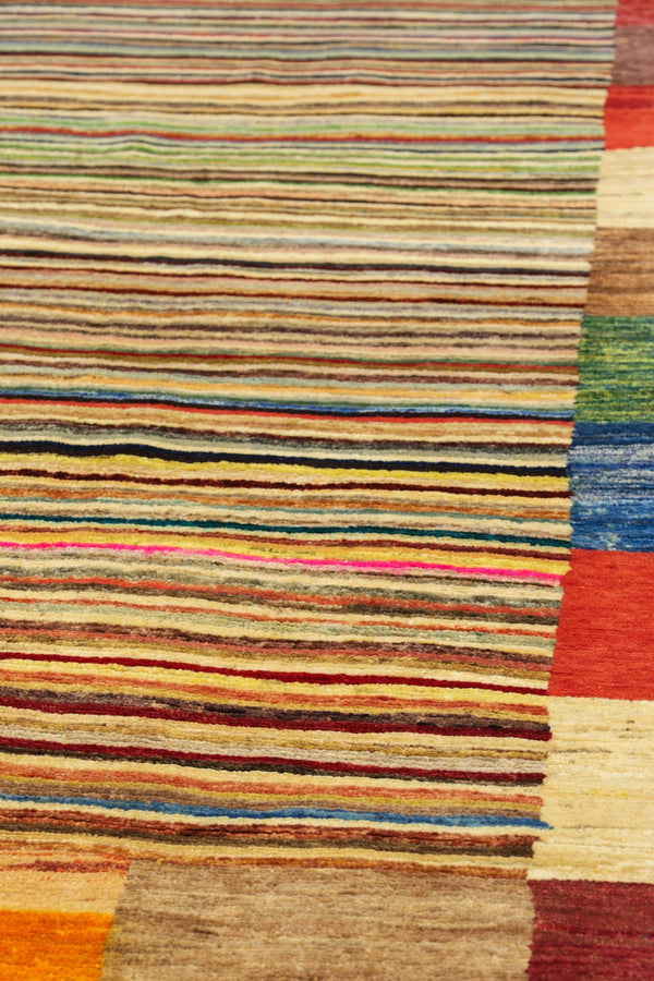 Abrash Handwoven Tribal Rug, J79544