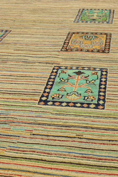 Abrash Handwoven Tribal Rug, J79563
