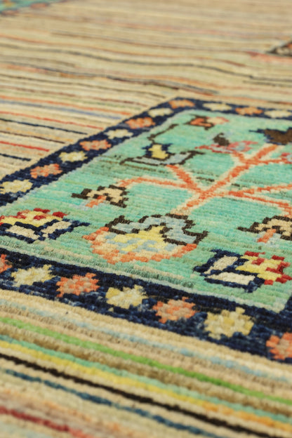 Abrash Handwoven Tribal Rug, J79563