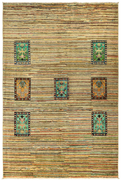 Abrash Handwoven Tribal Rug
