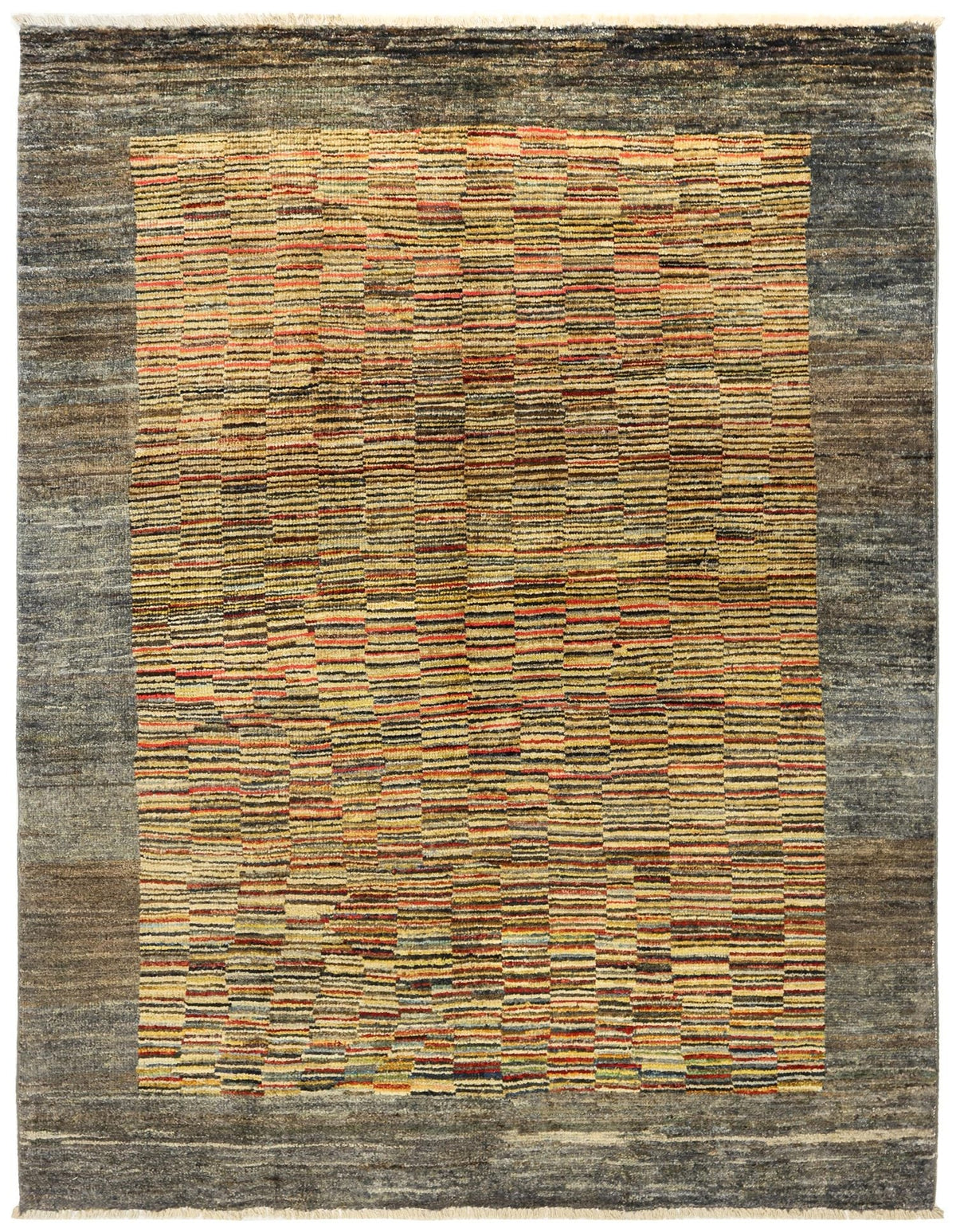 Abrash Handwoven Tribal Rug